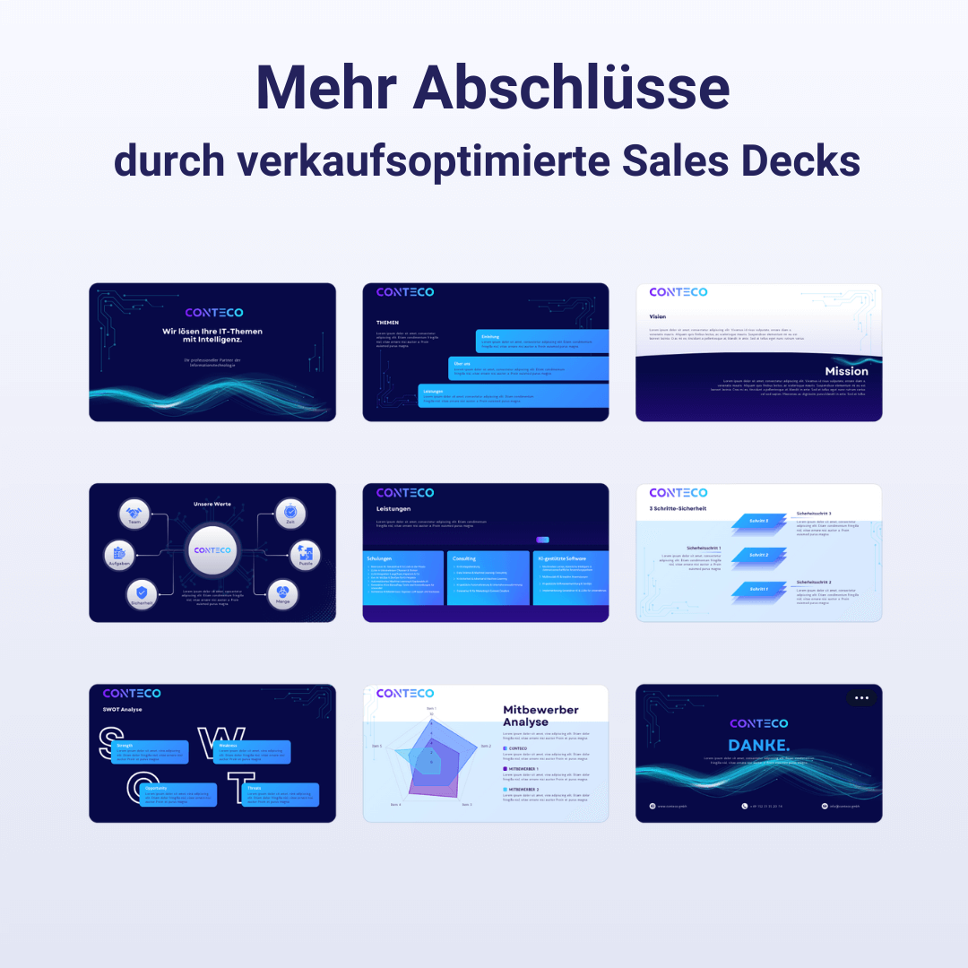 mehr Abschlüsse durch verkaufsoptimierte Sales Decks